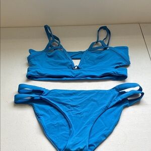 Tavik Bright Blue Strappy Women’s Bikini Set